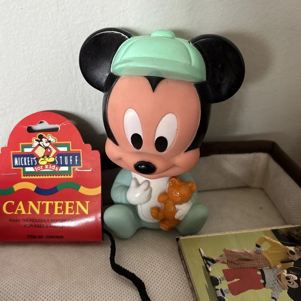 Vintage‎ Junk Drawer Lot 18 Unused Postcards, Toys, Mickey Mouse, Watches, More